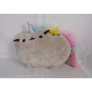 Gund Pusheen Pusheenicorn Cat Unicorn 13” Plush 2017 Rainbow Kitty Stuffed Gift
